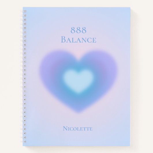 Angel Number Manifestation Gradient Aura Notizblock (Vorderseite)