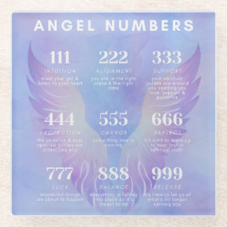 Angel Number Meanings Collection Glasuntersetzer
