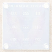 Angel Number Meanings Collection Glasuntersetzer (Rückseite)