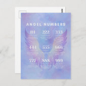 Angel Number Meanings Collection Postcard Postkarte (Vorne/Hinten)