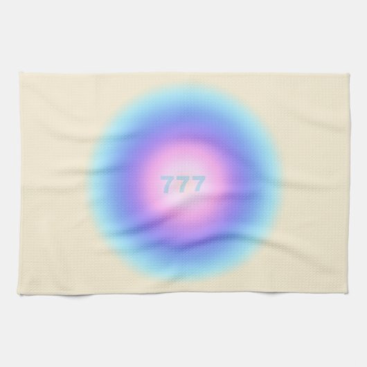 Angel Numbers 777 - Gutes Glück Geschirrtuch (Horizontal)