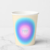 Angel Numbers 777 - Gutes Glück Pappbecher (Rückseite)