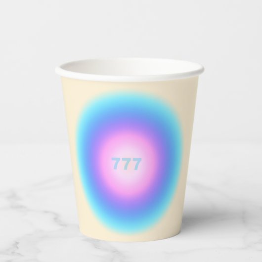 Angel Numbers 777 - Gutes Glück Pappbecher (Vorderseite)