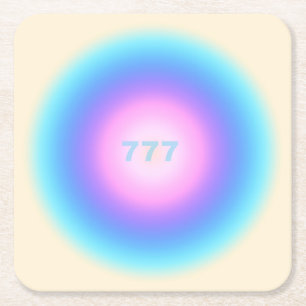 Angel Numbers 777 - Gutes Glück Rechteckiger Pappuntersetzer