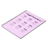 Angel Numbers Meanings Journal Notizblock (Linke Seite)