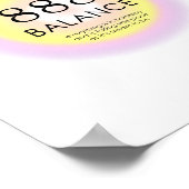 Angel Numerologie = 888 Balance Poster (Ecke)