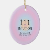 Angel Numerology 111 Intuition Keramik Ornament (Rechts)