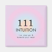 Angel Numerology 111 Intuition Magnet (Vorne)