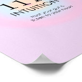 Angel Numerology 111 Intuition Poster (Ecke)