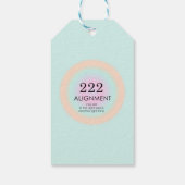 Angel Numerology 222 Alignment Motivation Geschenkanhänger (Rückseite)