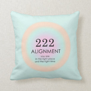 Angel Numerology 222 Alignment Motivation Kissen
