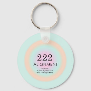 Angel Numerology 222 Alignment Motivation Schlüsselanhänger