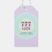 Angel Numerology 777 Luck Geschenkanhänger (Rückseite)