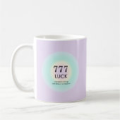 Angel Numerology 777 Luck Kaffeetasse (Links)