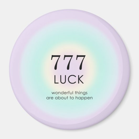 Angel Numerology 777 Luck Magnet (Vorne)