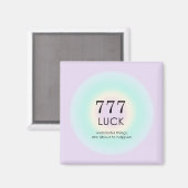 Angel Numerology 777 Luck Magnet (Vorderseite/Rückseite)