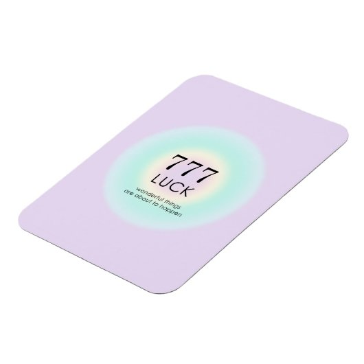Angel Numerology 777 Luck Meaning Magnet (Linke Seite)