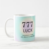 Angel Numerology 777 Luck Motivierend Kaffeetasse (Links)