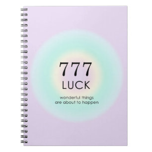 Angel Numerology 777 Luck Notizblock