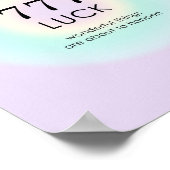 Angel Numerology 777 Luck Poster (Ecke)