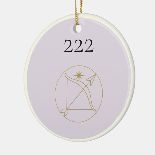 Angel Nummer 222 Keramik Ornament (Links)