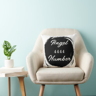 Angel Nummer "4444" Doppelseitig Kissen