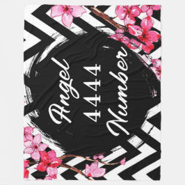 Angel Nummer "4444" Fleecedecke