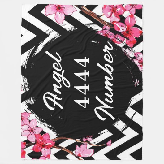 Angel Nummer "4444" Fleecedecke (Vorderseite)