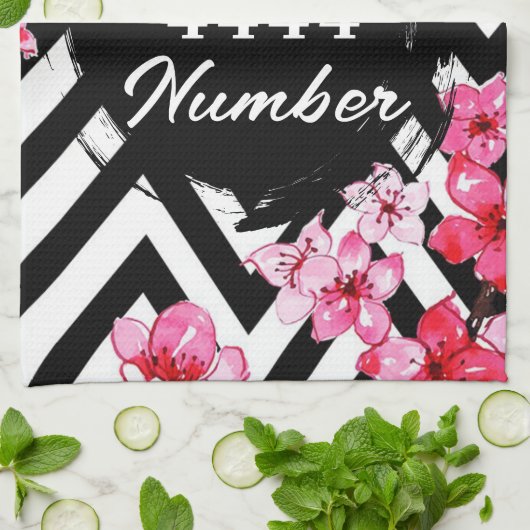 Angel Nummer "4444" Geschirrtuch (Gefaltet)