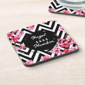 Angel Nummer "4444" Getränkeuntersetzer (Linke Seite)