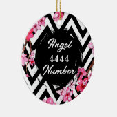 Angel Nummer "4444" Keramik Ornament (Rechts)