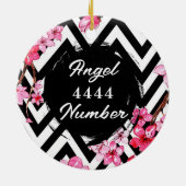 Angel Nummer "4444" Keramik Ornament (Hinten)