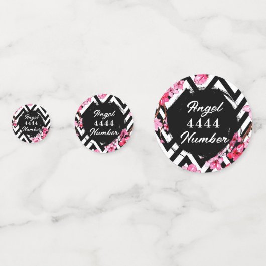 Angel Nummer "4444" Konfetti (Vorderseiten)