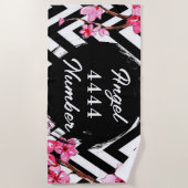 Angel Nummer "4444" Strandtuch (Vorderseite)