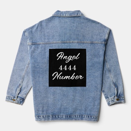 Angel Nummer "4444" T - Shirt Jeansjacke (Rückseite)