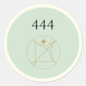 Angel Nummer 444 Aufkleber (Vorderseite)