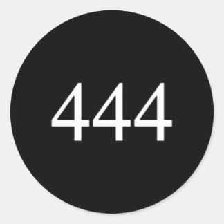 Angel Nummer 444 Sie sind göttlich geschützt Runder Aufkleber