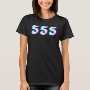 Angel Nummer 555 ästhetischer Minimal T-Shirt