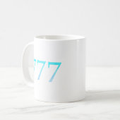Angel Nummer 777 - Viel Glück Kaffeetasse (Vorderseite Links)