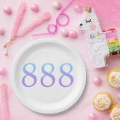 Angel Nummer 888 - Saldo Pappteller (Party)
