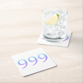 Angel Nummer 999 Rechteckiger Pappuntersetzer (Vor Ort)