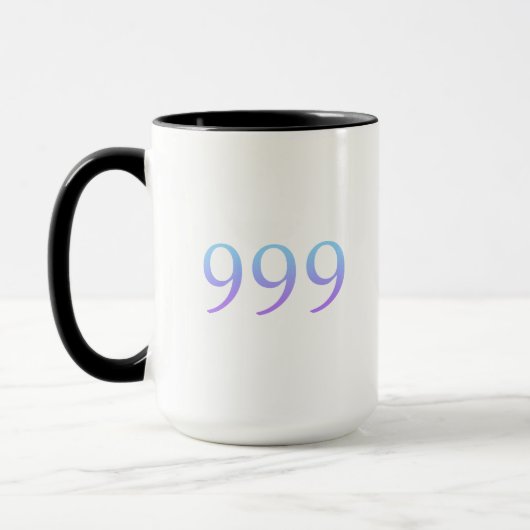 Angel Nummer 999 Tasse (Links)