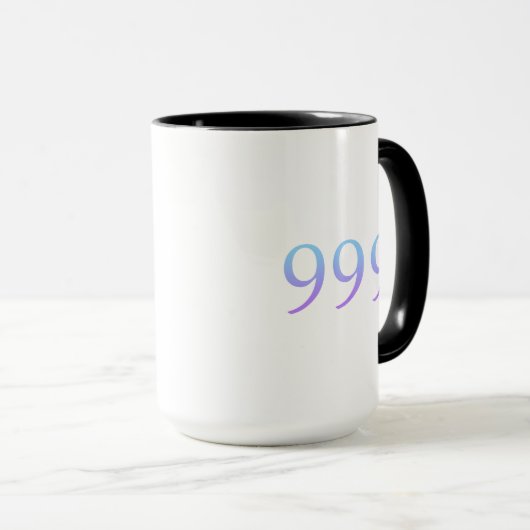 Angel Nummer 999 Tasse (VorderseiteRechts)