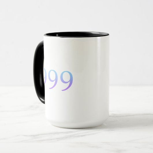 Angel Nummer 999 Tasse (Vorderseite Links)