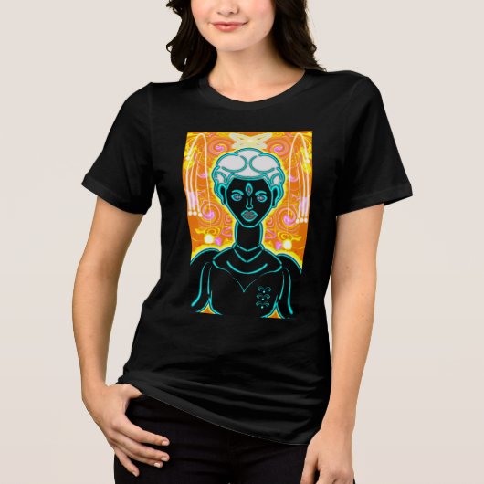 Angel Nummer und der Prinz des Friedens Tri-Blend Shirt (Vorderseite)