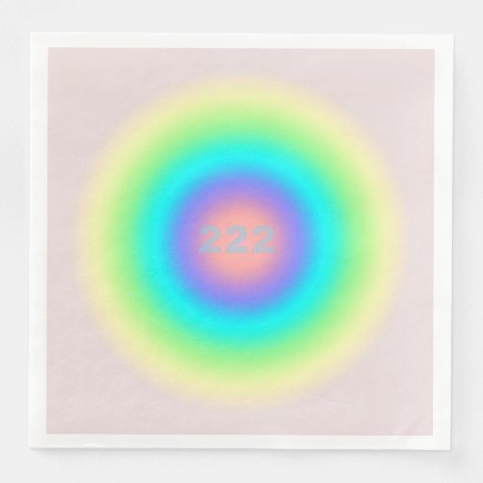 Angel Nummern 222 - Balance & Harmonie Serviette (Vorderseite)