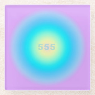 Angel Nummern 555 - Neuanfang Glasuntersetzer