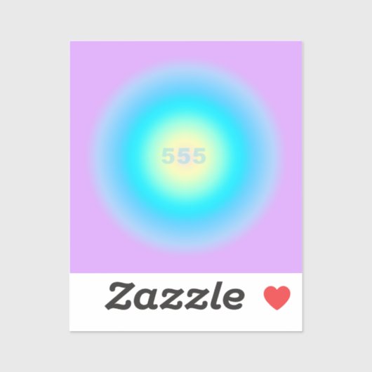 Angel-Nummern 555 - Veränderungen am Horizont Aufkleber (Blatt)