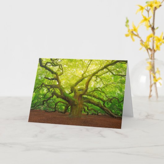 Angel Oak Karte (Gelbe Blume)