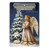 Angel of Christmas Night – Classical Holiday  Mini Klemmbrett (Vorderseite)